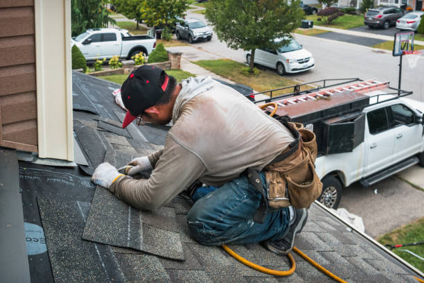 Professional Roof Leak Repair technician working in Zarephath, NJ